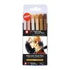 Brush Markers - SAKURA - KOI Coloring Brush Pen - Set of 6 - Brush Tip - For Artists