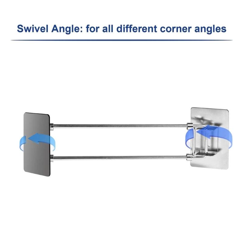 Угловые полки для душа на колесах, регулируемая штанга для хранения кемперов, аксессуары для ванных комнат для внутреннего подвешивания, крепления туалетных принадлежностей