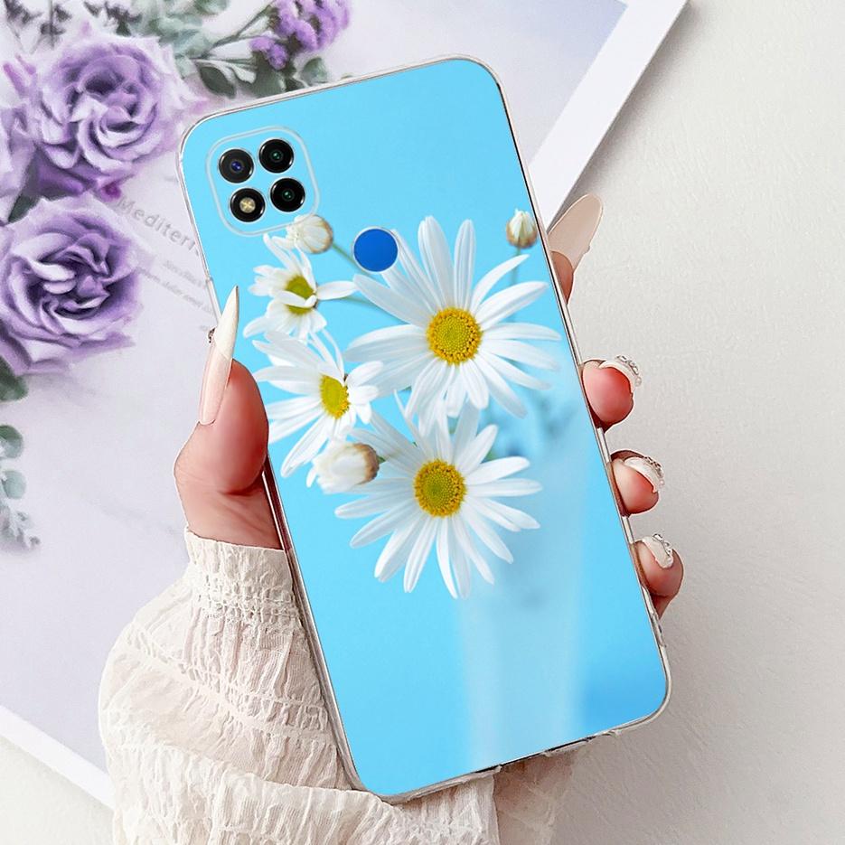 For Xiaomi Redmi 9C Case 6.53'' Cute Love Heart Painted Cover Soft Slim Phone Case For Xiaomi Redmi 9C NFC Redmi9C Fundas Bumper