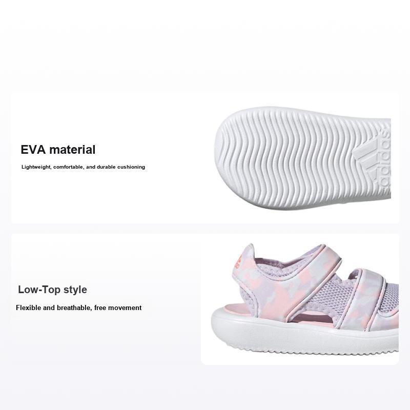 adidas Водные сандалии Удобные Универсальные Дышащие Низкие Кроссовки Детская обувь Розовый GZ1312