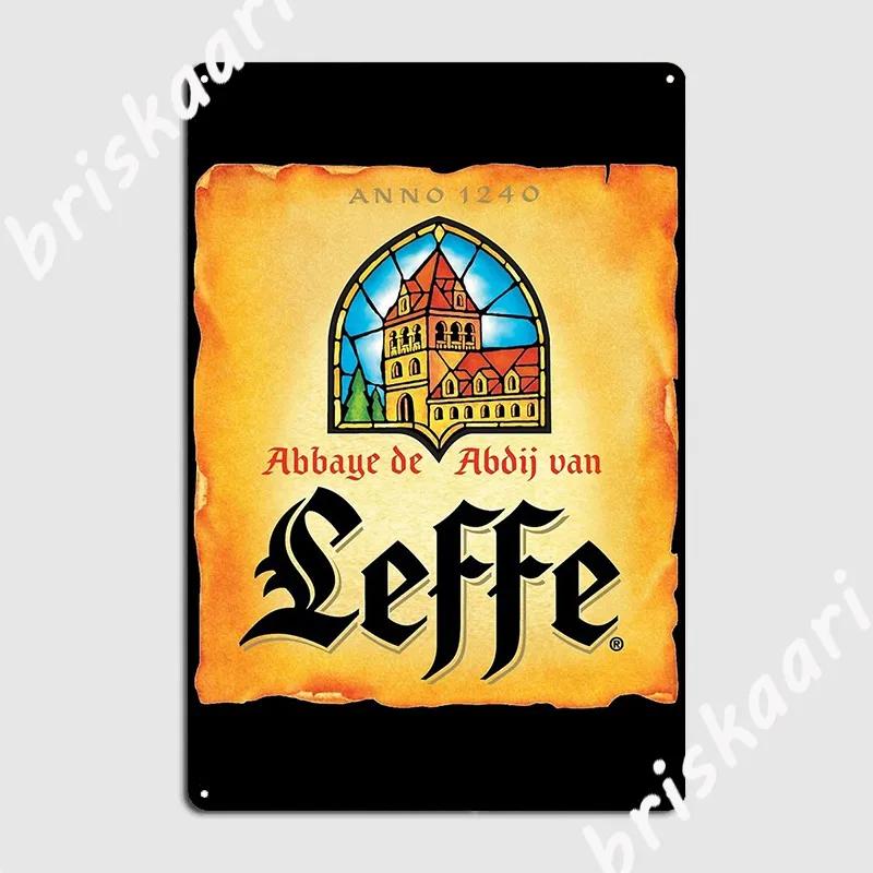 Amazing Leffe Blonde Logo Metal Sign Cinema Kitchen Wall Decor Printing Garage Club Tin Sign Poster