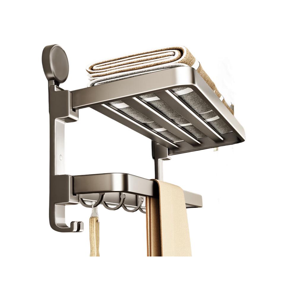 Прочная настенная двойная вешалка для полотенец на присосках без сверления для ванных комнат