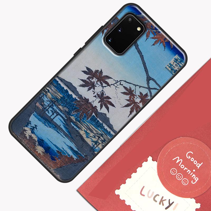 Чехол для телефона в японском стиле Укиё-э для Samsung Galaxy S26 S25 S24 S20 S21 S22 S23 Ultra S10 Plus S25 FE Защитный корпус