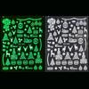 Adhesive Decals Glow In The Dark DIY Manicure White Snowflakes Nail Sticker 3D Luminous Christmas