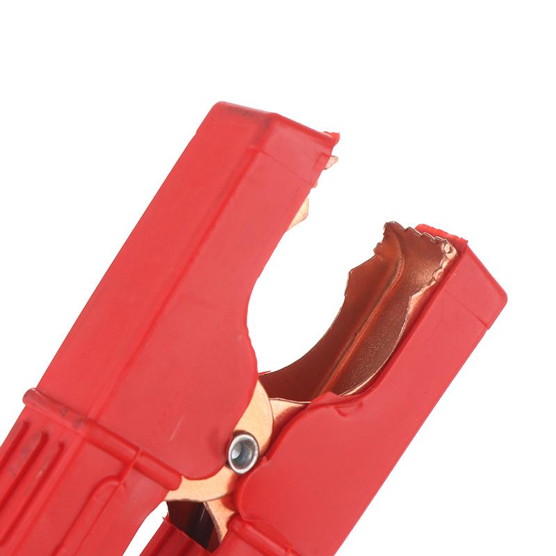 1 пара тестовых зажимов типа «крокодил» с пластиковой ручкой для электрического проекта 100-300А электрический зажим типа «крокодил» для аккумулятора с изоляцией