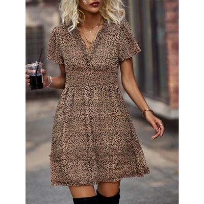 Женское сексуальное утепленное платье с V-образным вырезом и короткими рукавами