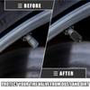 Motoforti Универсальные колпачки для автомобильных шинных вентилей, колпачки для штоков автомобильных вентилей, пластиковые черные, 25 шт.