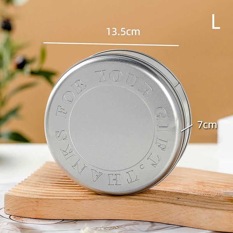 Банки для печенья и конфет Декоративные круглые жестяные коробки Упаковка для шоколадного печенья Банка для свечей Контейнеры для конфет Подарочная коробка