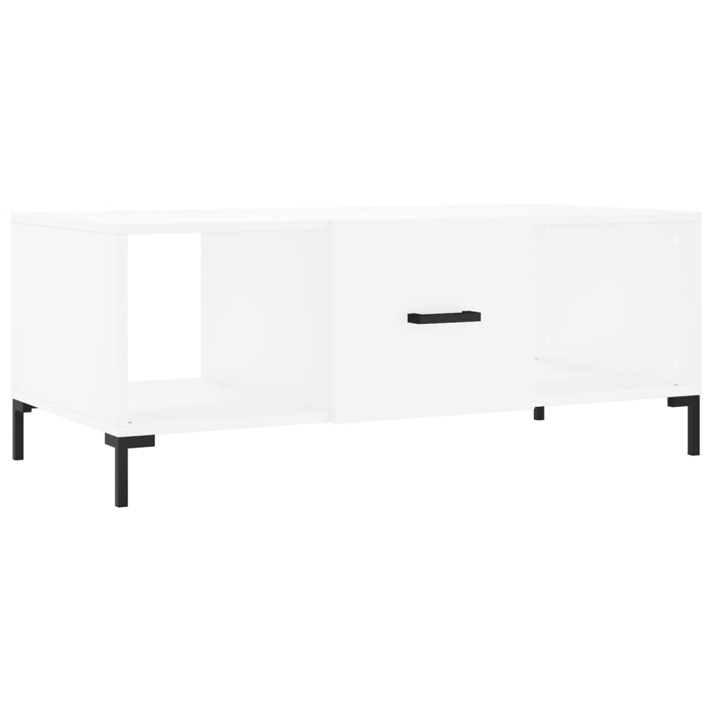Coffee Table White 102 x 50 x 40 cm Engineered Wood