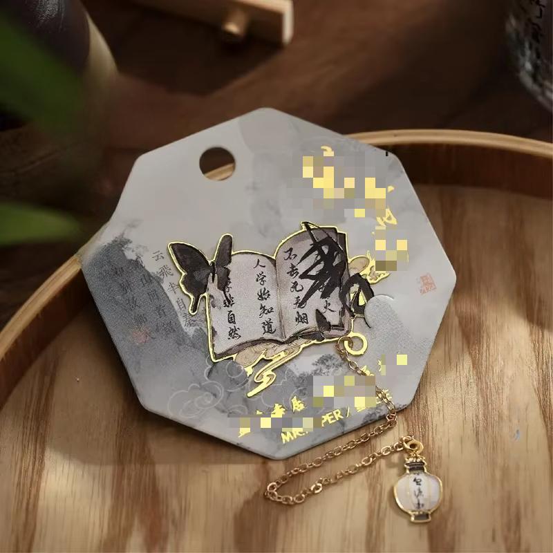 1 шт. Эстетическая ретро китайская закладка изысканная металлическая бабочка закладка для книг винтажная закладка для книг ученик учитель подарок