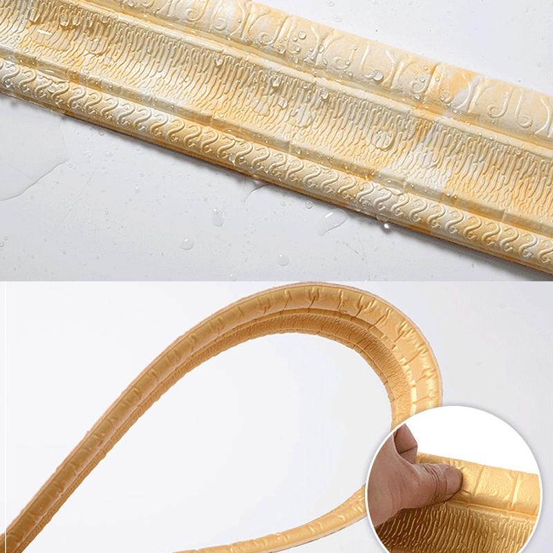 2,3 м настенный декор обои 3D узор стикер стены линия талии граница гостиной съемный