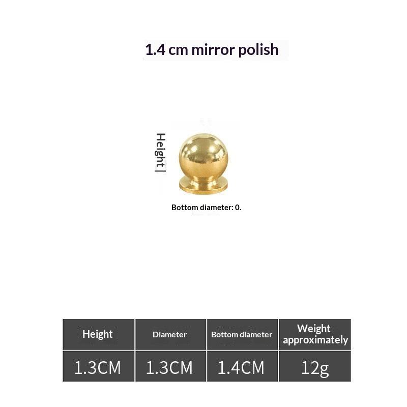 Круглая латунная ручка для шкафа, одинарное отверстие, цельная ручка для ящика, матовая, античная бронза, разных размеров, для мебели, шкафа, комода