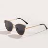 Multicolor Cat Eye Sunglasses Zinc Zinc Alloy Frame Big Frame Sun Glasses Vintage UV400 Eyewear  Selfie