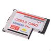 Адаптер с карты ноутбука 54 мм на 2 порта USB 3.0 Superspeed