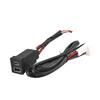 Для Rav4 USB Type-C Автомобильное Зарядное Устройство PD QC3.0 Быстрая Зарядка Для Прикуривателя Правый Порт