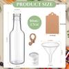 10/30/50/100Pcs Mini Plastic Wine Bottle Suit 1.7 Oz Portable Clear Juice Bottle Cereal Bottle Christmas Party Decorative Bottle