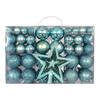 101 Pcs Christmas Balls Set Shatterproof Xmas Tree Decorations Sparkling Christmas Balls with Tree Topper Star for Festive Decor
