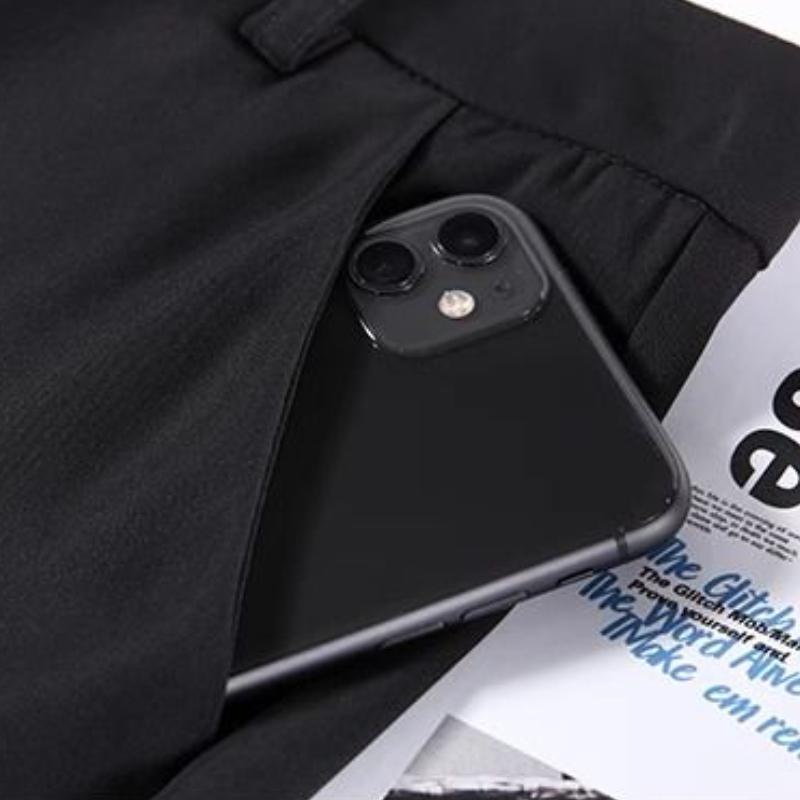 Весна Осень Черный Элегантный Костюм Брюки Харен Женские Модные Эластичные Повседневные Брюки С Высокой Талией Женские Корейские Стильные Однотонные Офисные Женские Узкие Брюки