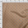 oneOone Cotton Flex Light Brown Fabric Bull Quilting Supplies Print Sewing Fabric By The Yard 40 Inch