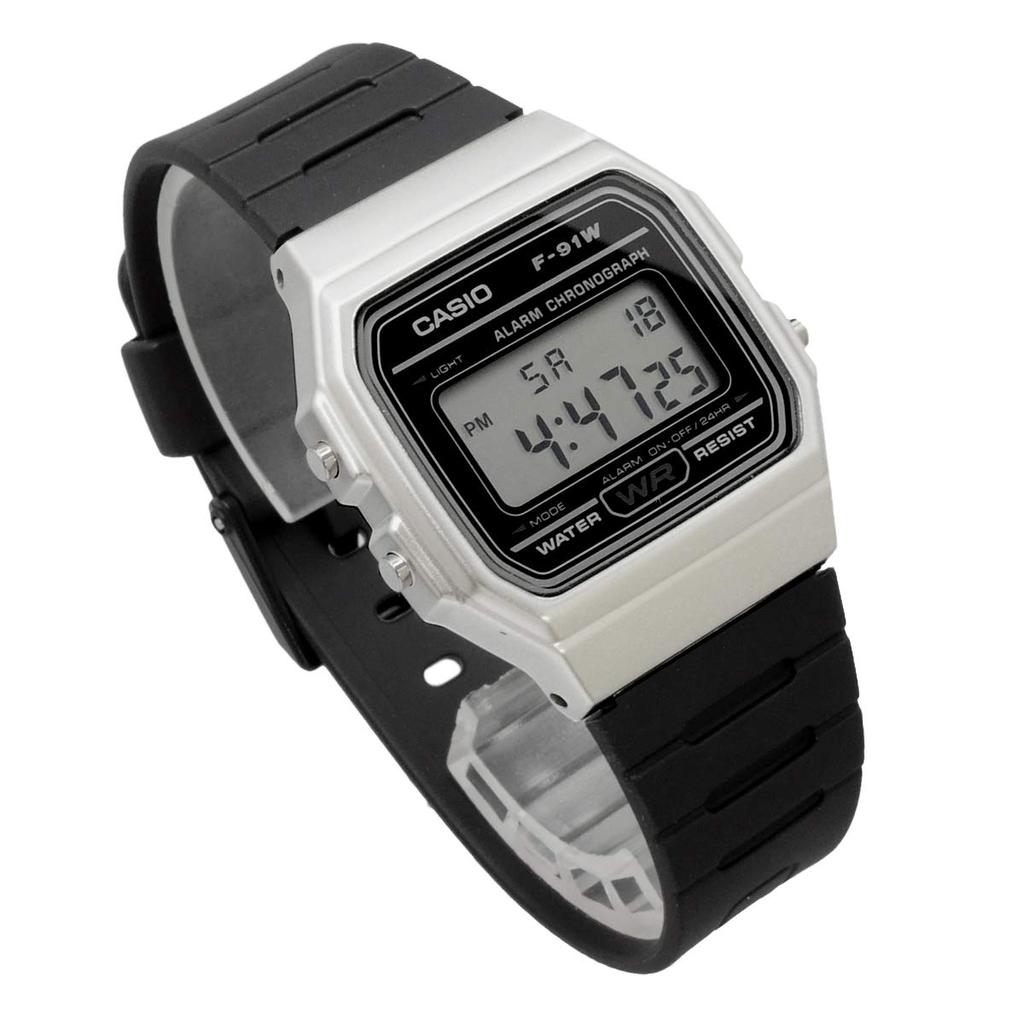 Casio F-91WM-7A Unisex Quartz Watch, Silver [Parallel Import]