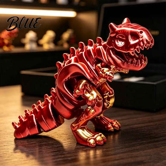 Подарок для любителя динозавров 3D-печатная фигурка Карнотавра Модель подвижного скелета для украшения домашнего офисного стола Фигурка дракона Коллекционеры