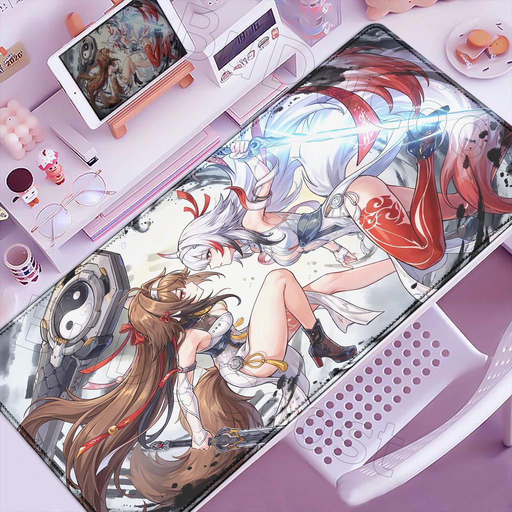 Новая роль Чжао и Е Шунгуан Zenless Zone Zero Коврик для мыши ZZZ Игровой коврик для мыши Большой XXL 900x400 мм Коврик для мыши Аниме Большие настольные коврики