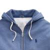 Polo Ralph Lauren FW22 Solid Color Hooded Zip-Up Sweatshirt Men Sweatshirt Fog-Blue 710625887-019