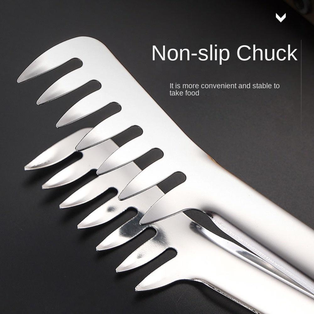 Многофункциональные щипцы для спагетти, зажим из нержавеющей стали, зажим для хлеба, зажим для лапши, кухонные принадлежности