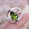 Peridot Gemstone Solid 925 Sterling Silver Handmade Birthstone Gift Ring Jewelry Boho Ring