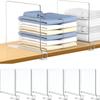 Transparent Closet Shelf for Wardrobe Organizer Cloth Divider Cupboard Bookcase Divider Baffle Multi Functional Partition and Sorting Board