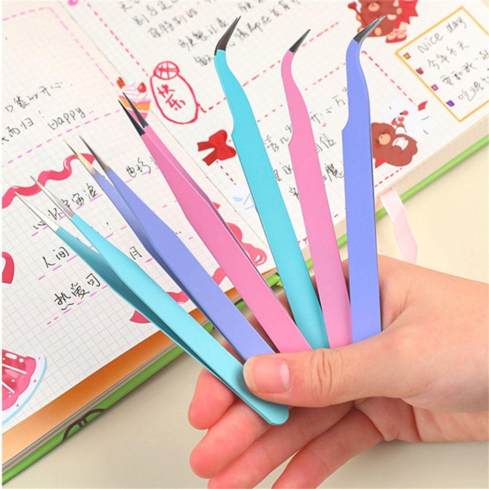 Macaroon Color Tweezers DIY Decroative Sticker Tweezers Back To School   Journal Diary