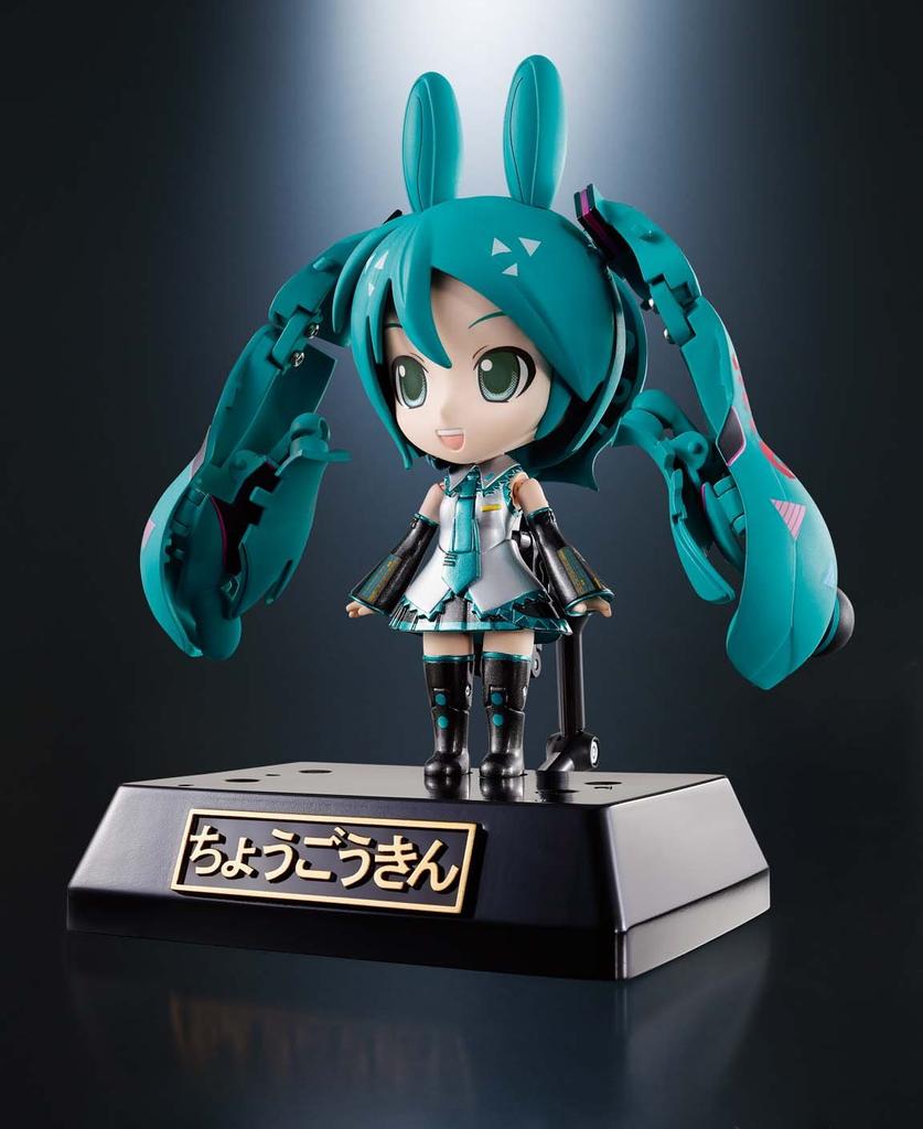 TAMASHII NATIONS Chogokin Miracle Henkei Hatsune Miku x Rody 105 мм окрашенная подвижная фигурка прибл.. ПВХ, АБС, литье под давлением