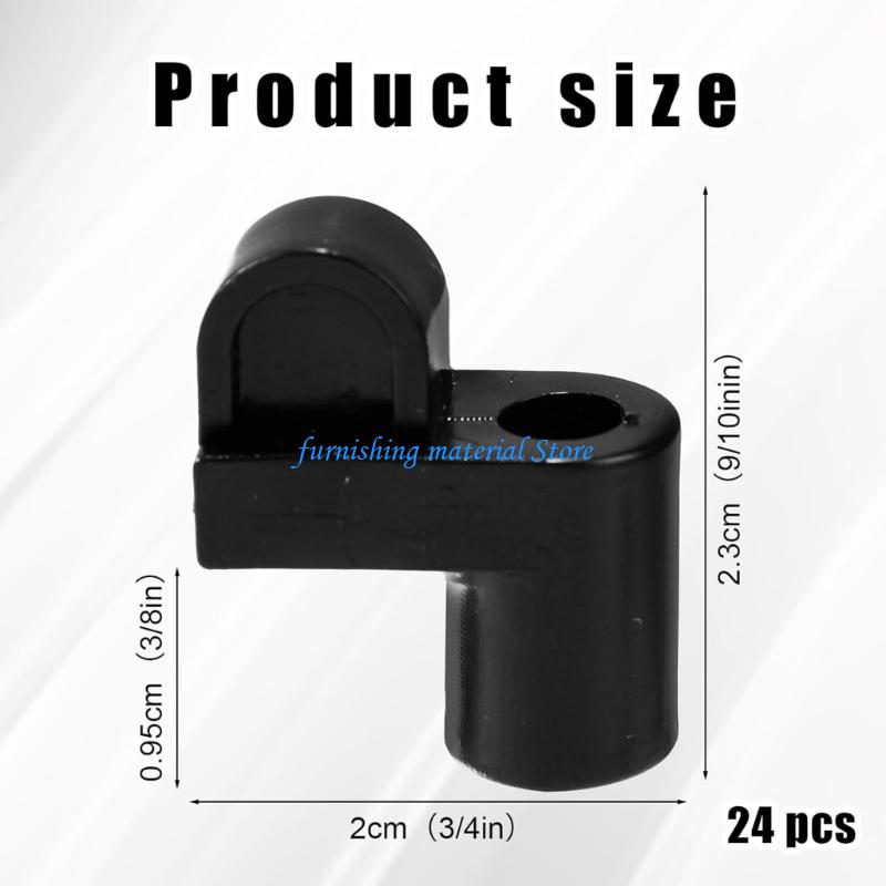 Y5GD Nylon Window Screen Retainers & Metal Screws Weatherproof Screen Clip Fasteners Set Of 24 For Frame Stabilization