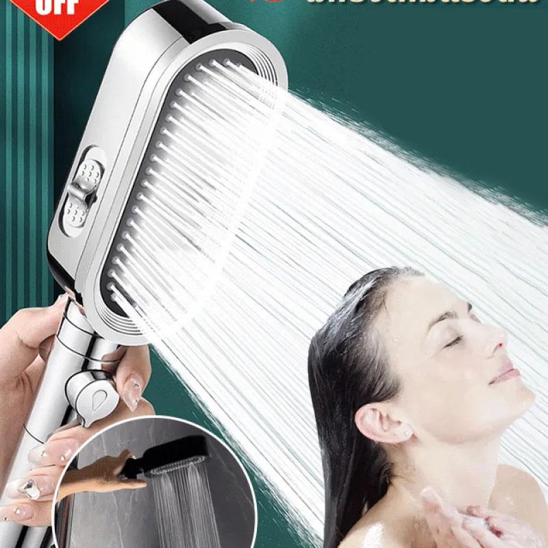 3 в 1 душевая лейка высокого давления с фильтром, регулируемая насадка для душа, высокая насадка для душа, экономия воды, остановка подачи воды одной кнопкой