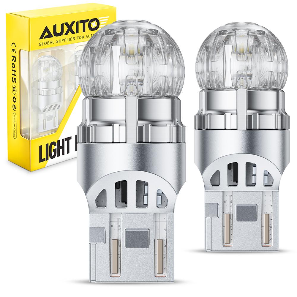 AUXITO 2x T20 LED Canbus W21/5W W21W 7440 7443 Светодиодный Сигнальный Фонарь Лампа ДХО Без Ошибок Автомобильный Задний Ходовой Огонь Задний Фонарь Белый 12V Плафоны 6