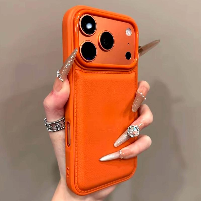 Роскошный ударопрочный чехол для телефона из кожи и силикона для iPhone 17 Pro Max и серии Air