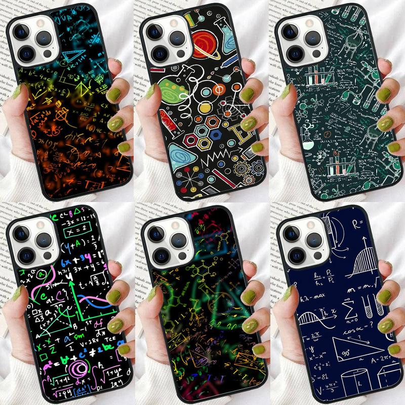 Physics Chemical Mathematics Phone Case For iPhone 17 Air 16 16e 15 14 plus 11 12 13 Pro max Bumper Shell Cover coque