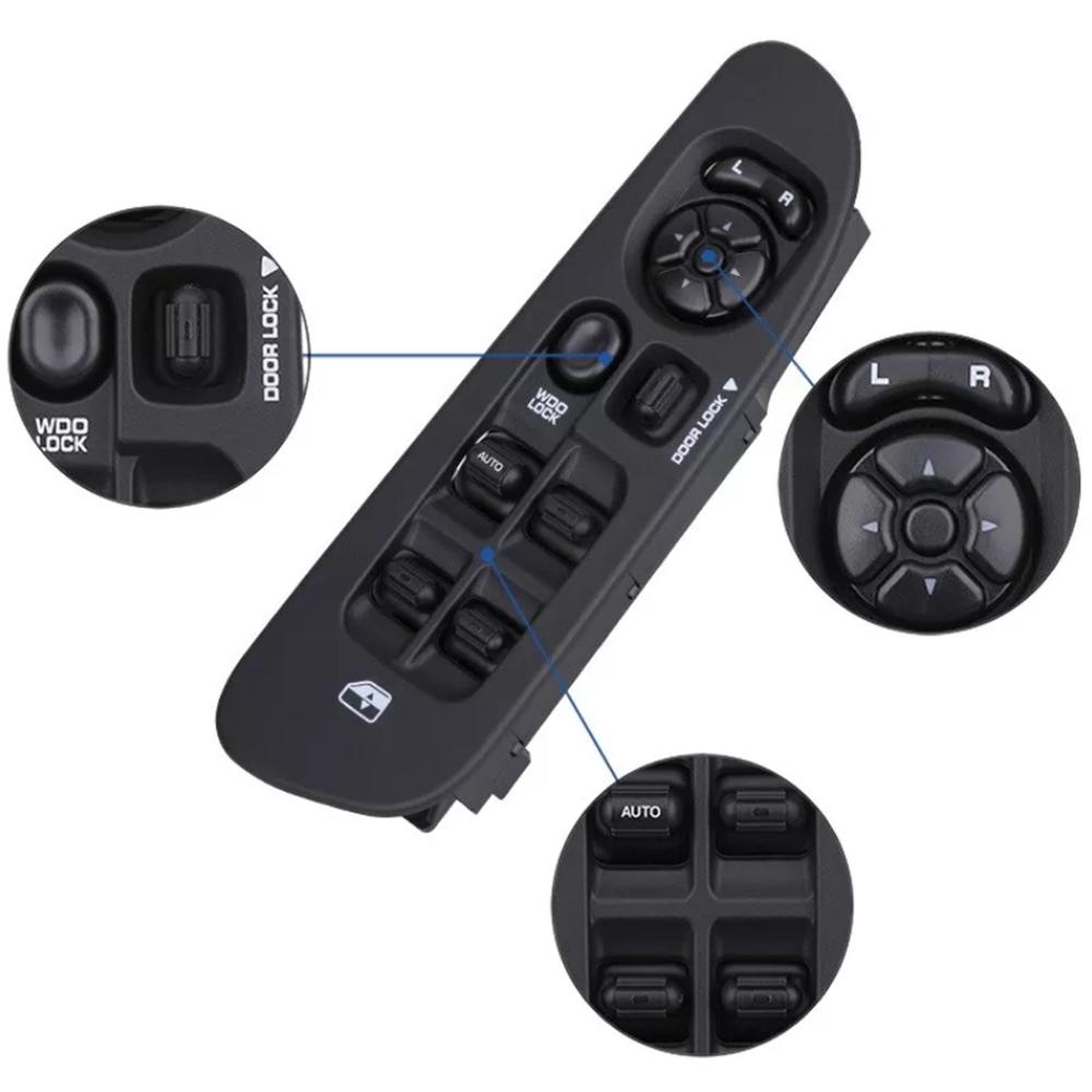 Master Power Window Control Switch w/ Bezel For Dodge Ram 1500 2500 3500 2002-10
