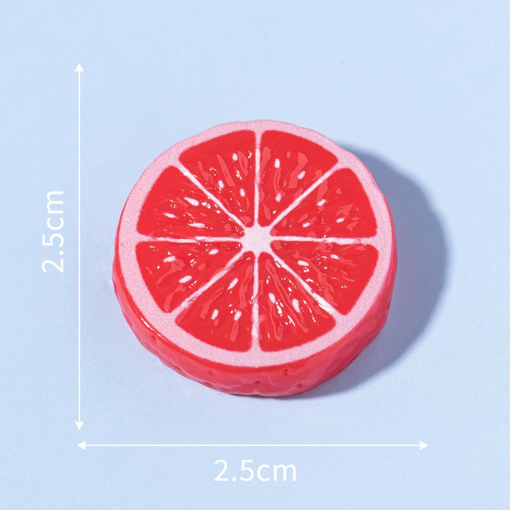 Микропейзаж Моделирование еды Игрушка Фруктовый ломтик Смоляное украшение Материал для поделок Чехол для мобильного телефона Заколка для волос Аксессуар Наклейка на холодильник