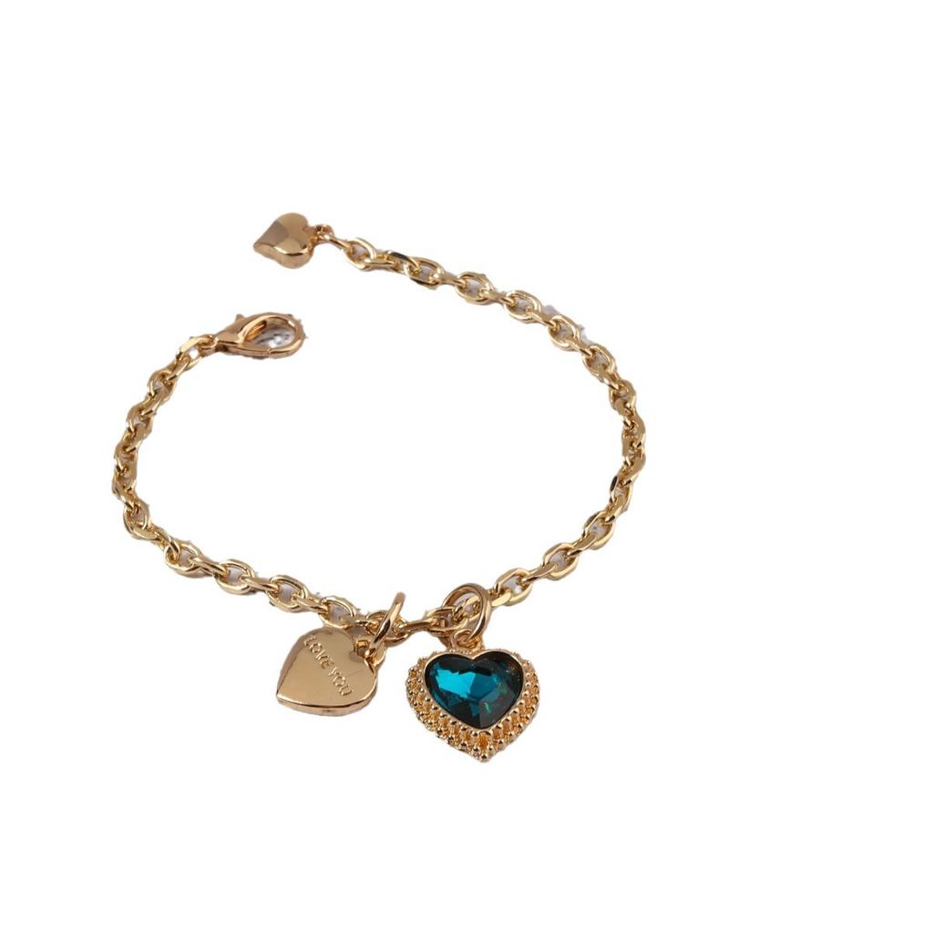 Корейская версия Корейский персонализированный браслет любви ins нишевый инкрустированный бриллиантами браслет с английским алфавитом универсальные украшения интернет-знаменитости