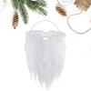 Рождественская борода Санта-Клауса, реалистичная вьющаяся, пушистая, мягкая резинка для взрослых и детей, косплей Санта-Клауса, искусственный белый руль, усы, костюм для вечеринки, реквизит