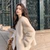 Женский меховой интегрированный свитер 2024 года, новый популярный небольшой экологически чистый мех, модный высококачественный плюшевый свитер из норки