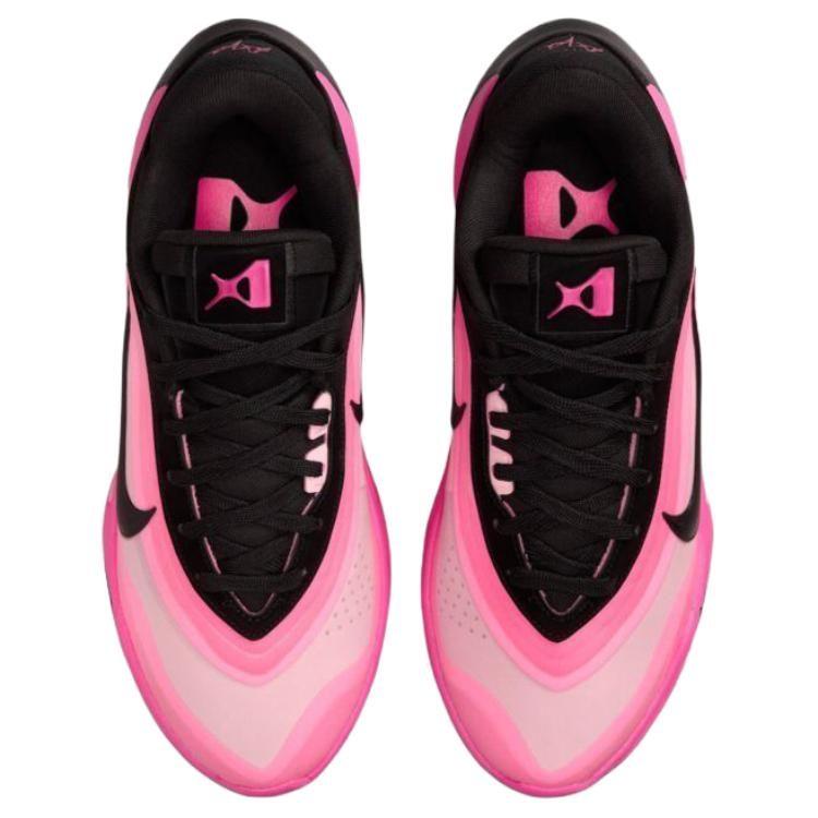 Nike A'One Нескользящие износостойкие низкие баскетбольные кроссовки женские розово-черные FZ8606-001