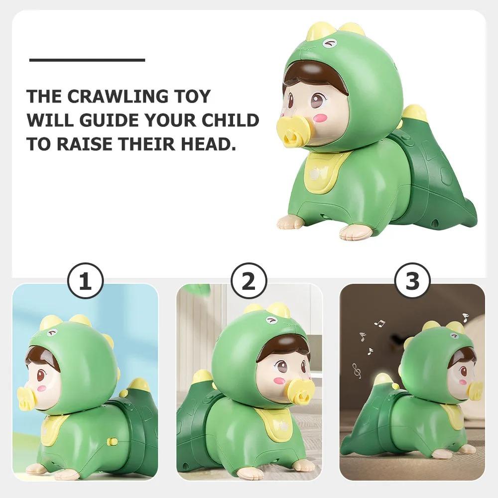 Музыкальная ползающая черепашка Игрушки для младенцев Игрушки для лежания на животе со светом и звуком Ранняя развивающая игрушка для младенцев Подарки на день рождения для мальчика девочки
