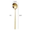 Elegant Long-Handled 304 Stainless Steel Spoon - High-Value Western Style, Ideal for Soup and More