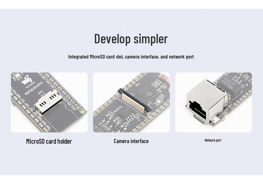 Отладочная плата ESP32-S3 с Ethernet, WiFi/Bluetooth 5, PoE, поддержкой камеры, 32-битный двухъядерный LX7