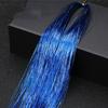 200 Strands Holographic Sparkle Hair Tinsel Extensions Dazzles 90Cm Women Hippie