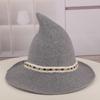Hat European Halloween Hat Witch Hat Wizard Witch Hat Wool Witch Hat