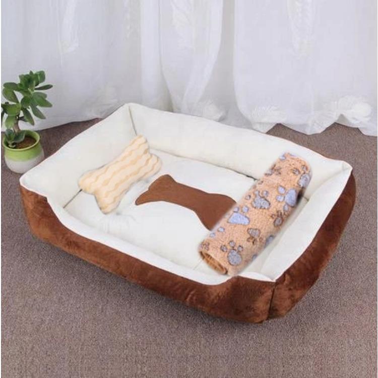 Warm Bone Pet Dogs Bed Washable House Cat Puppy Cotton Kennel Mat Soft Nest Dog Baskets Pet Products For Small Medium Large Dog