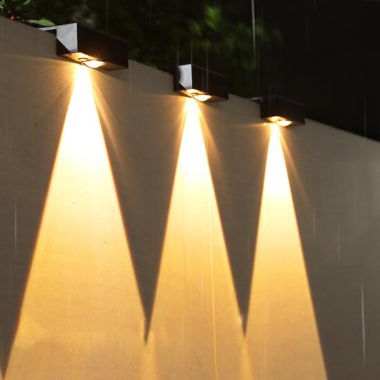 Настенный светильник на солнечной батарее, ультра-яркий, устойчивый к атмосферным воздействиям, IP65, водонепроницаемый уличный садовый светильник для домашнего двора